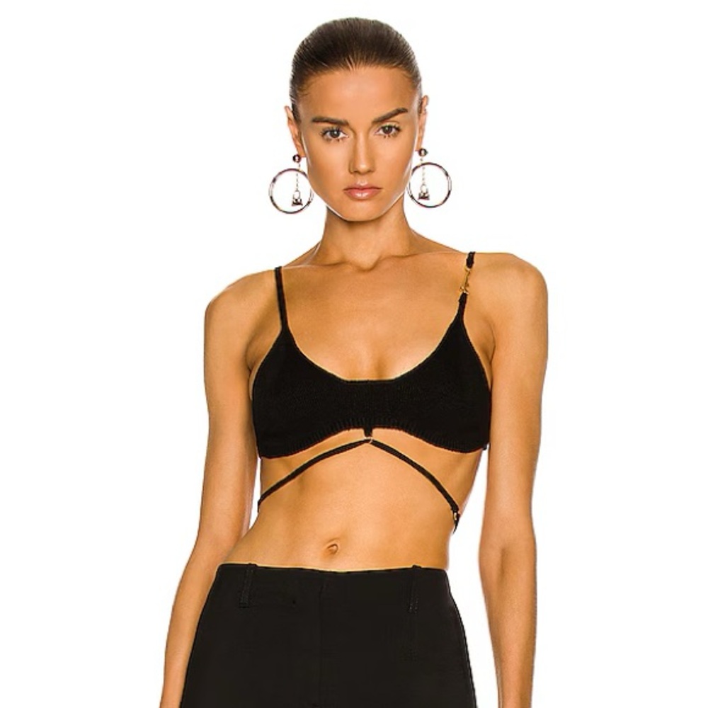 Jacquemus Black La Montagne 'Le Bandeau Sierra' Bra